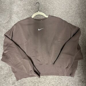 Nike Women's Brown Crewneck Sweater